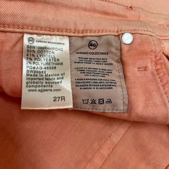 AG Adriano Goldschmied Legging Ankle Skinny Jean in Sulfur Arbor Rose Size 27R - Picture 10 of 14
